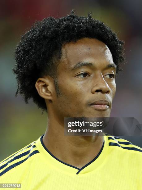 Juan Cuadrado of Colombia during the 2018 FIFA World Cup Russia round of 16 match between Columbia and England at the Spartak stadium on July 03,...