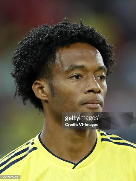 Juan Cuadrado of Colombia during the 2018 FIFA World Cup Russia round of 16 match between Columbia and England at the Spartak stadium on July 03,...