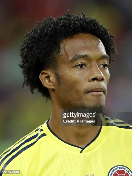 Juan Cuadrado of Colombia during the 2018 FIFA World Cup Russia round of 16 match between Columbia and England at the Spartak stadium on July 03,...