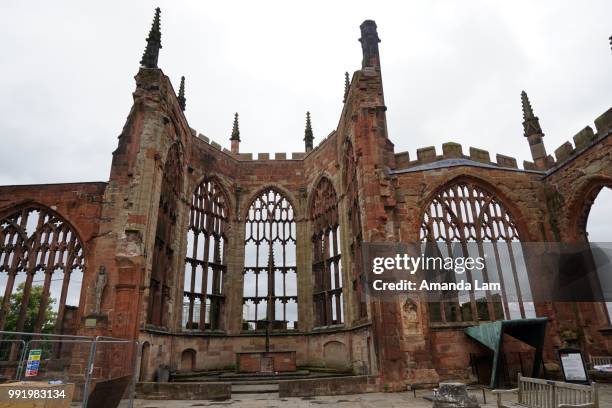 coventry cathedral ruins, coventry, england - amanda church stock pictures, royalty-free photos & images