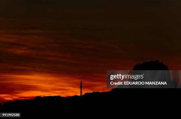sunset in turkey - manzana stock pictures, royalty-free photos & images