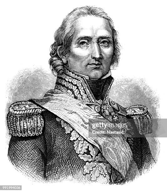 marshal nicolas jean-de-dieu soult (1769-1851) french minister of war in 1830-1832 and several times prime minister at the time of the conquest of algeria by france - dieu stock illustrations