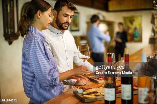 wine tourism and degustation - taste test stock pictures, royalty-free photos & images