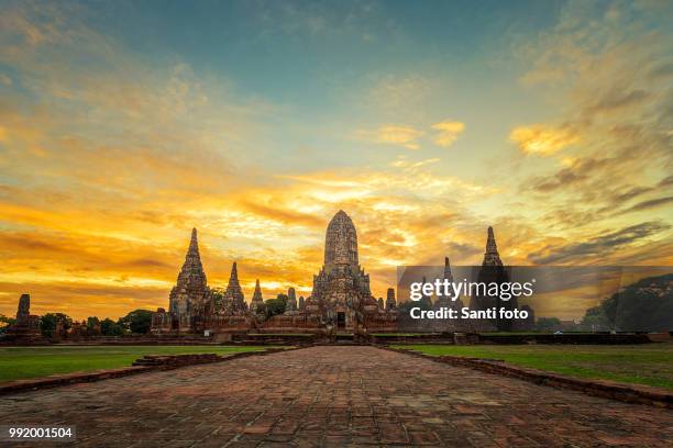 wat chaiwatthanaram - sanyi stock pictures, royalty-free photos & images