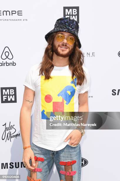 Riccardo Simonetti attends the Marina Hoermanseder show during the Berlin Fashion Week Spring/Summer 2019 at ewerk on July 5, 2018 in Berlin, Germany.