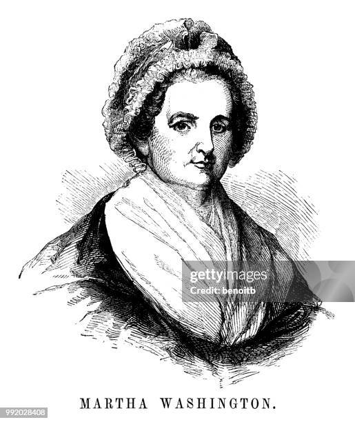 ilustraciones, imágenes clip art, dibujos animados e iconos de stock de martha washington - martha washington