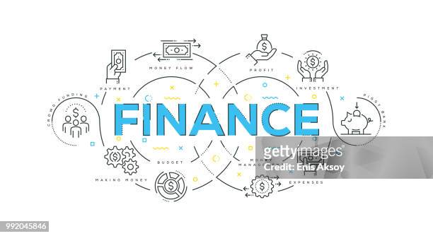 finance modern flat design - accounting background stock illustrations