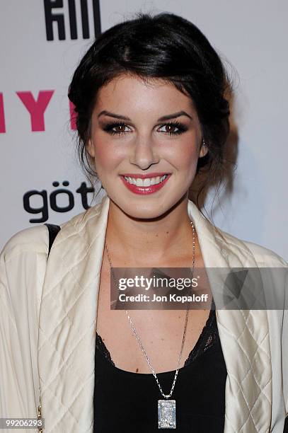 Actress Shenae Grimes arrives at NYLON Magazine's May Issue Young Hollywood Launch Party at The Roosevelt Hotel on May 12, 2010 in Hollywood,...