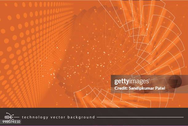 abstract technology innovation concept - dark eye circles stock illustrations
