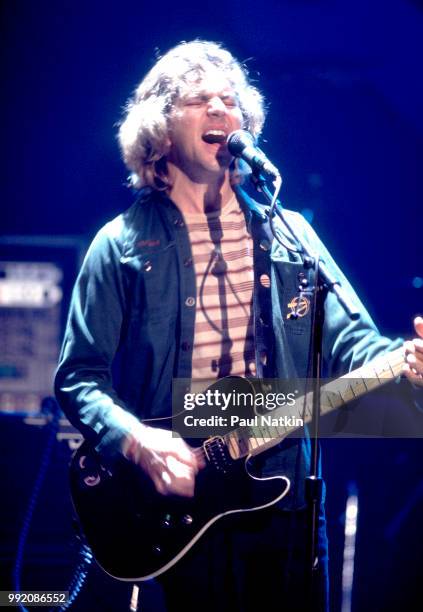 Eddie Vedder of Pearl Jam performs at the House of Blues in Chicago, Illinois, November 15, 1999.