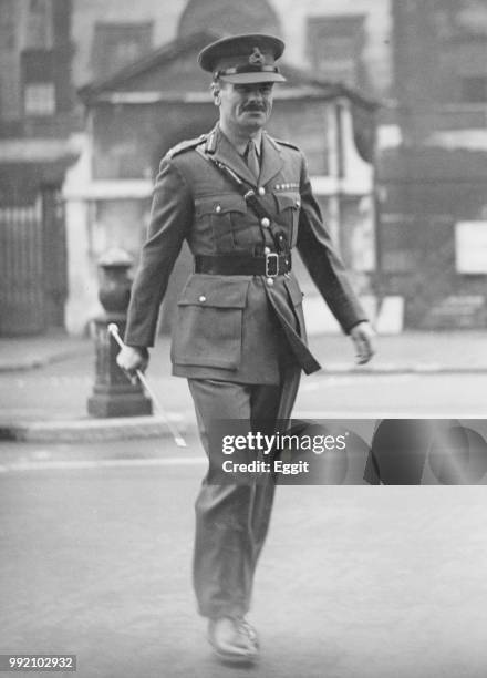 Major General Archibald Edward Nye , the new Vice Chief of the Imperial General Staff arrives at the War Office in London, 20th November 1941.