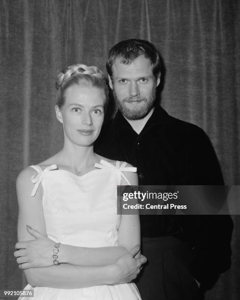 Danish-Dutch singing duo Nina & Frederik during an appearance at the London Palladium, 24th November 1963.