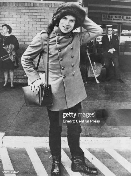 Soviet ballet dancer Rudolf Nureyev arrives in Melbourne, Australia, to supervise rehearsals for his production of 'Don Quixote' at the Palais...
