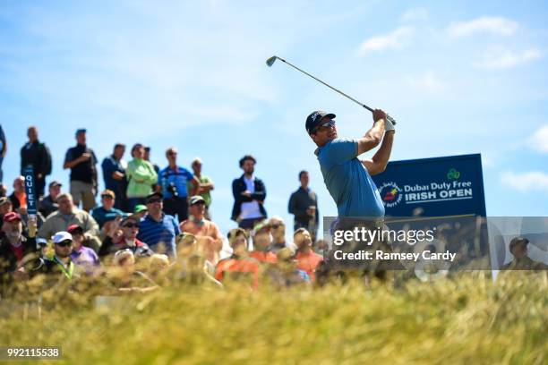 Donegal , Ireland - 5 July 2018; Ryan Fox of New Zealand tees off on the 8th tee box during Day One of the Irish Open Golf Championship at...