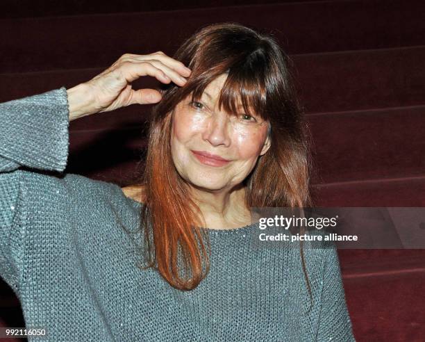 Singer Katja Ebstein attends the theatre premiere of the play 'Josef und Maria' in the Comedy at the Bayerische Hof in Munich, Germany, 22 November...