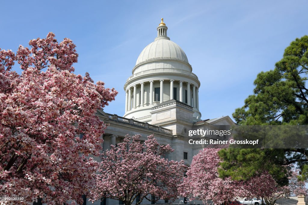 State Capitol of Arkansas in spring