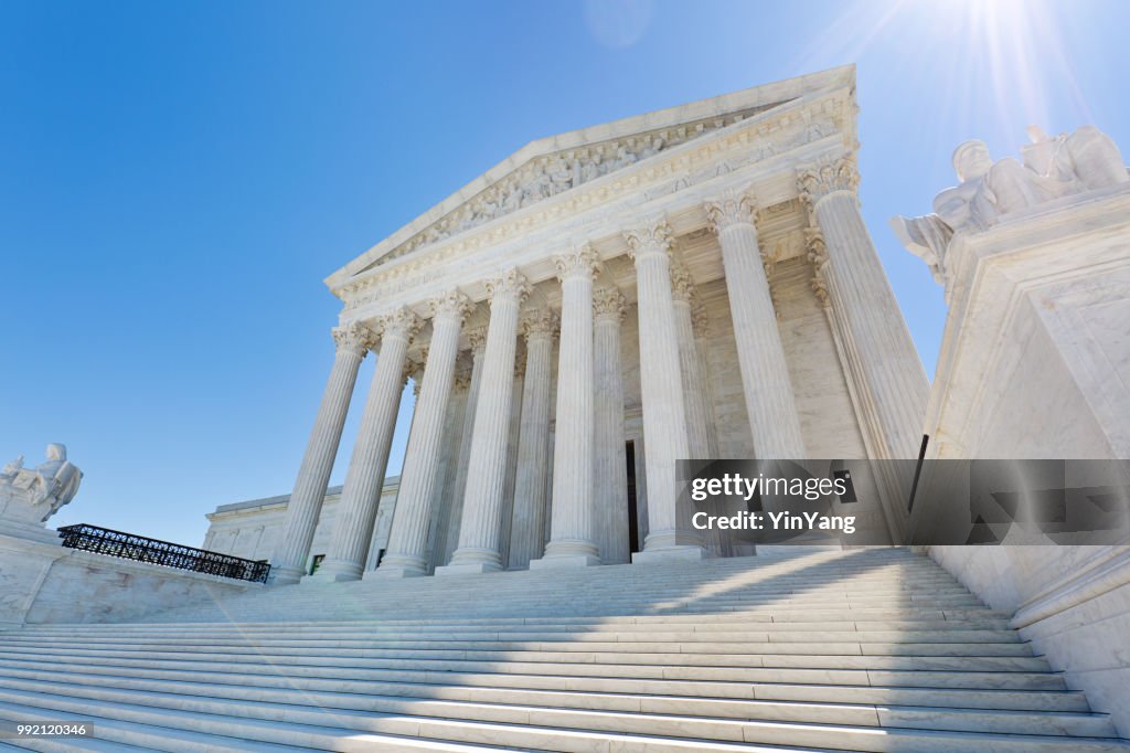 U.S. Supreme Court Building in Washington DC USA