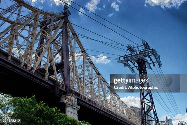 ルーズベルト ・ アイランド ・ トラムウェイ ケーブルカー - 59th street ストックフォトと画像