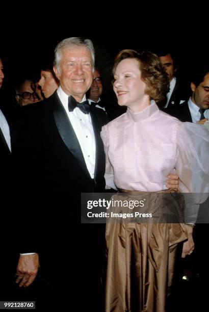 Jimmy Carter and Rosalyn nCarter circa 1980 in New York.