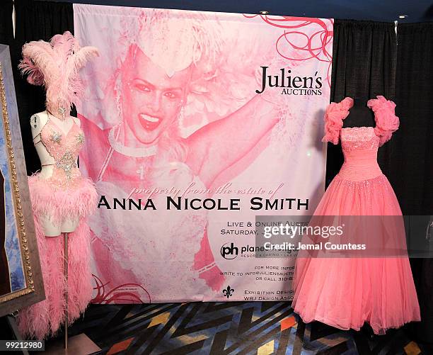 Personal affects and other items that belonged to Anna Nicole Smith that are up for auction on display during the press preview for the sale of the...