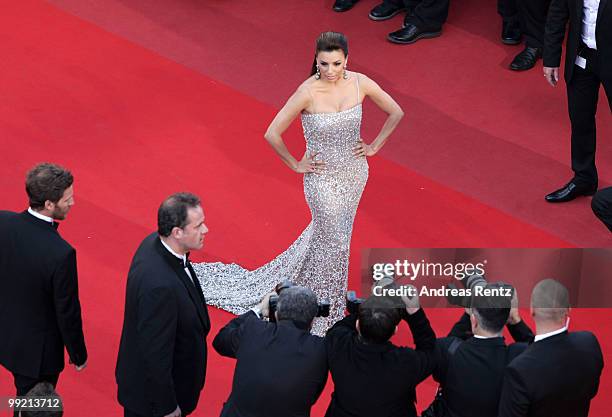 Eva Longoria Parker attends the 'On Tour' Premiere at the Palais des Festivals during the 63rd Annual Cannes Film Festival on May 13, 2010 in Cannes,...