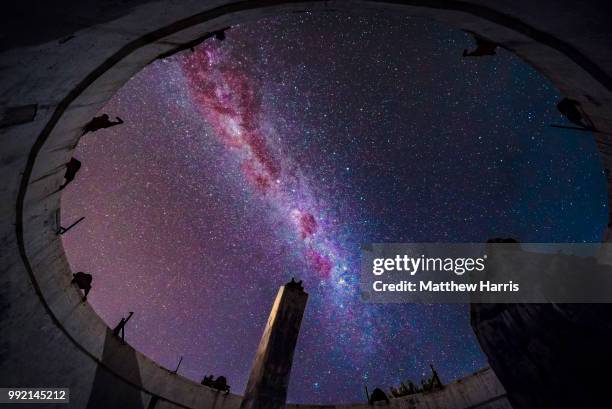 ruined observatory 2 - observatorium stock-fotos und bilder