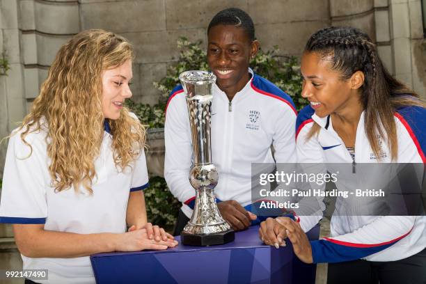 The first ever global Platinum Trophy is unveiled at the announcement of the Great Britain & Northern Ireland Team for the Athletics World Cup , with...