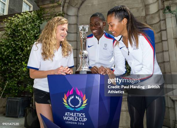 The first ever global Platinum Trophy is unveiled at the announcement of the Great Britain & Northern Ireland Team for the Athletics World Cup , with...