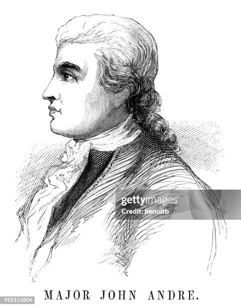 major john andre - ancre stock illustrations