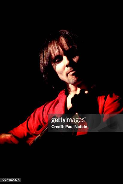 Musician Ronnie Montrose performs on stage at the Aragon Ballroom in Chicago, Illinois, March 4, 1978.
