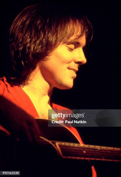 Musician Ronnie Montrose performs on stage at the Aragon Ballroom in Chicago, Illinois, March 4, 1978.