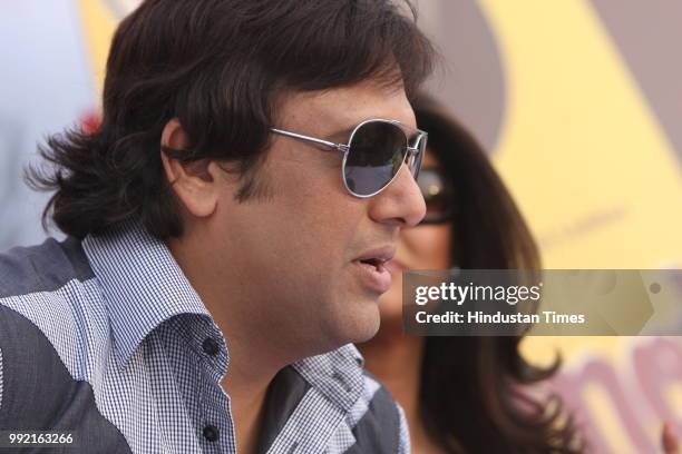 Bollywood actor Govinda along with actress Sushmita Sen during a press conference on their new film ' Do Not Disturb' on June 28, 2008 in New Delhi,...