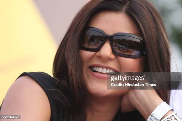 Bollywood actress Sushmita Sen during a press conference on her new film ' Do Not Disturb' on June 28, 2008 in New Delhi, India.