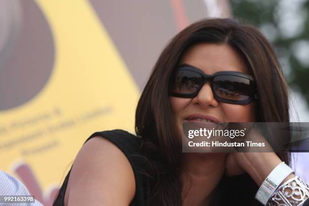 Bollywood actress Sushmita Sen during a press conference on her new film ' Do Not Disturb' on June 28, 2008 in New Delhi, India.