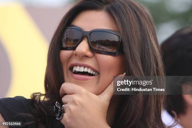 Bollywood actress Sushmita Sen during a press conference on her new film ' Do Not Disturb' on June 28, 2008 in New Delhi, India.