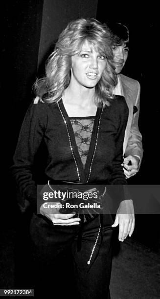 Heather Locklear attends Dynasty Wrap Party on April 8, 1984 at the Beverly Hills Hotel in Beverly Hills, California.