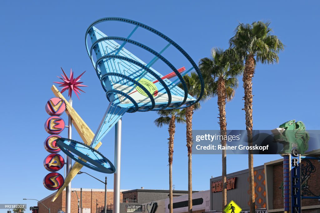 Neons in Fremont Street in Downtown Las Vegas