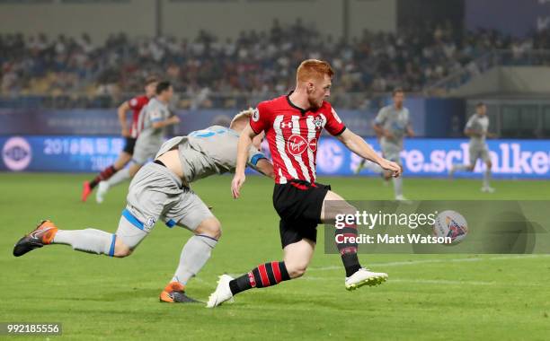 Harrison Reed of Southampton in action during the pre season 2018 Clubs Super Cup match between Southampton FC and FC Schalke, at Kunshan Sports...