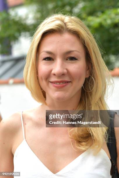 Actress Genija Rykova attends the FFF reception during the Munich Film Festival 2018 at Praterinsel on July 5, 2018 in Munich, Germany.