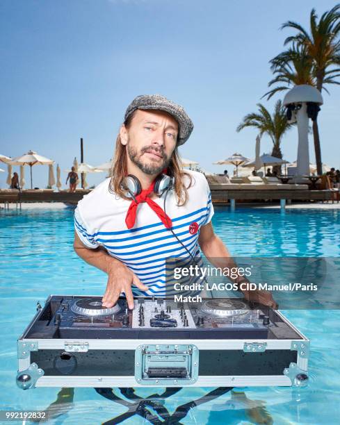 Record producer and DJ Bob Sinclar aka Christophe Le Friant is photographed for Paris Match on June 16, 2018 in Ibiza, Spain.