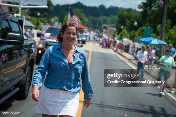 July 4: Talley Sergent, who is campaigning to be elected as a House Representative for West Virginia, marches in the Ripley 4th of July Grand Parade...