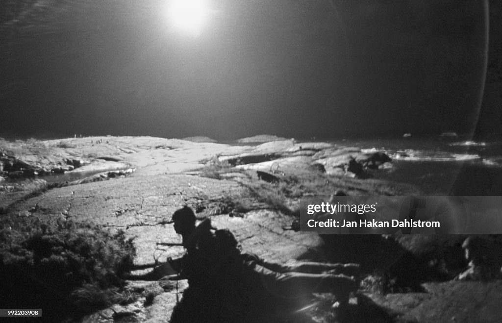 Marines during night execise