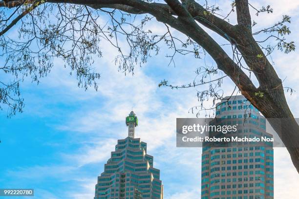 toronto canada: skyscrapers of brookfield place in the financial district - brookfield place stock pictures, royalty-free photos & images