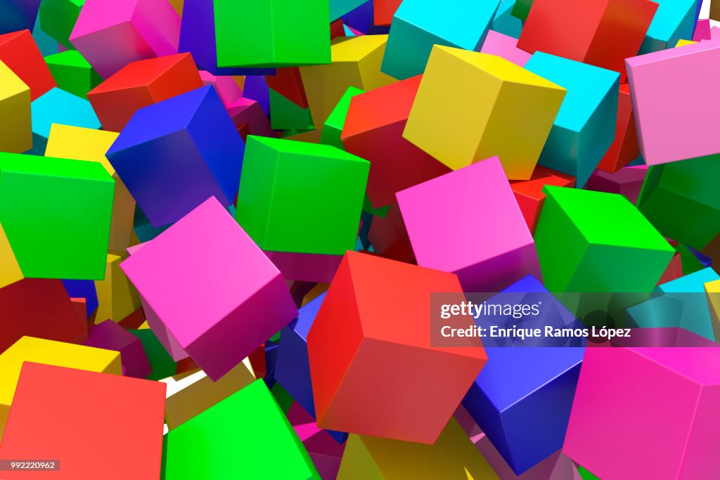 Color Pattern Cubes Colored Cubes High-Res Stock Photo - Getty Images