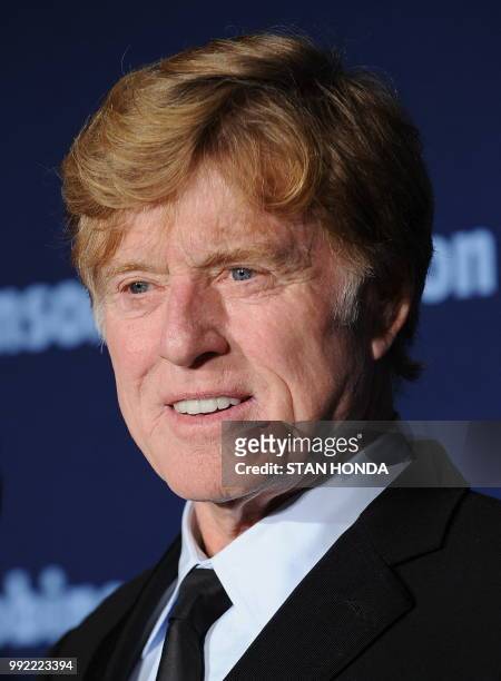 Photo dated on March 16, 2009 shows US actor Robert Redford at the Jackie Robinson Foundation annual Awards Dinner at the Waldorf Astoria Hotel in...