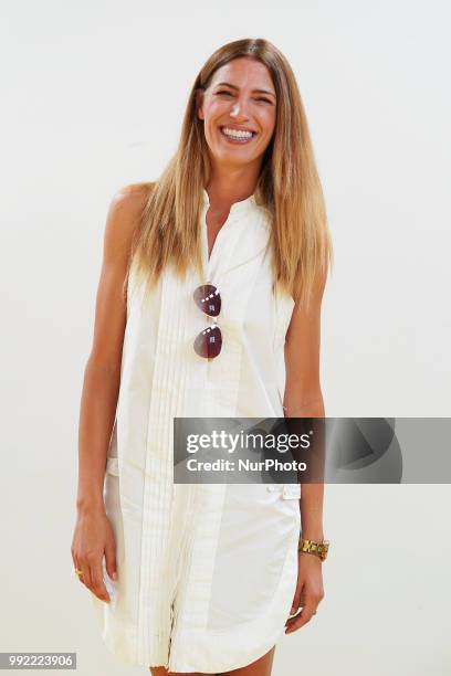 Laura Sanchez during Mercedes-Benz Fashion Week Madrid Spring/summer 2018-19 at ABC Museum on July 5, 2018 in Madrid, Spain.