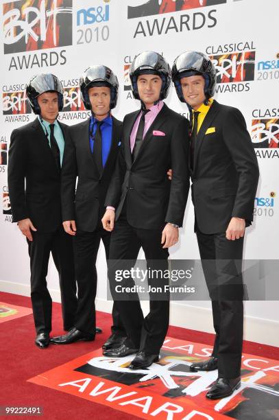 Classical boyband Blake attend the Classical BRIT Awards held at The Royal Albert Hall on May 13, 2010 in London, England.