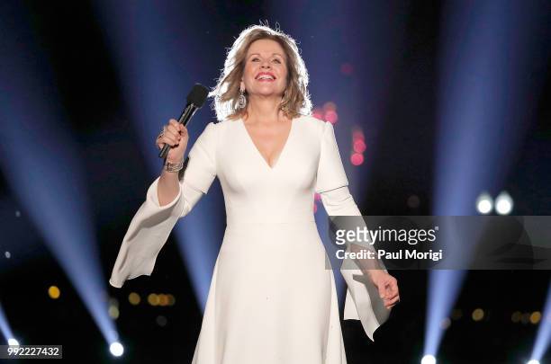 World-renowned four-time Grammy Award-winning soprano superstar Renée Fleming performs at the 2018 A Capitol Fourth at the U.S. Capitol, West Lawn on...