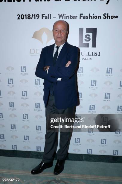 Bernard Danillon attends the Liu Lisi - Paris Fashion Week - Haute Couture Fall Winter 2018/2019 at Hotel Meurice on July 5, 2018 in Paris, France.