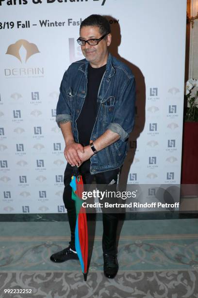 Photographer Michel Haddi attends the Liu Lisi - Paris Fashion Week - Haute Couture Fall Winter 2018/2019 at Hotel Meurice on July 5, 2018 in Paris,...